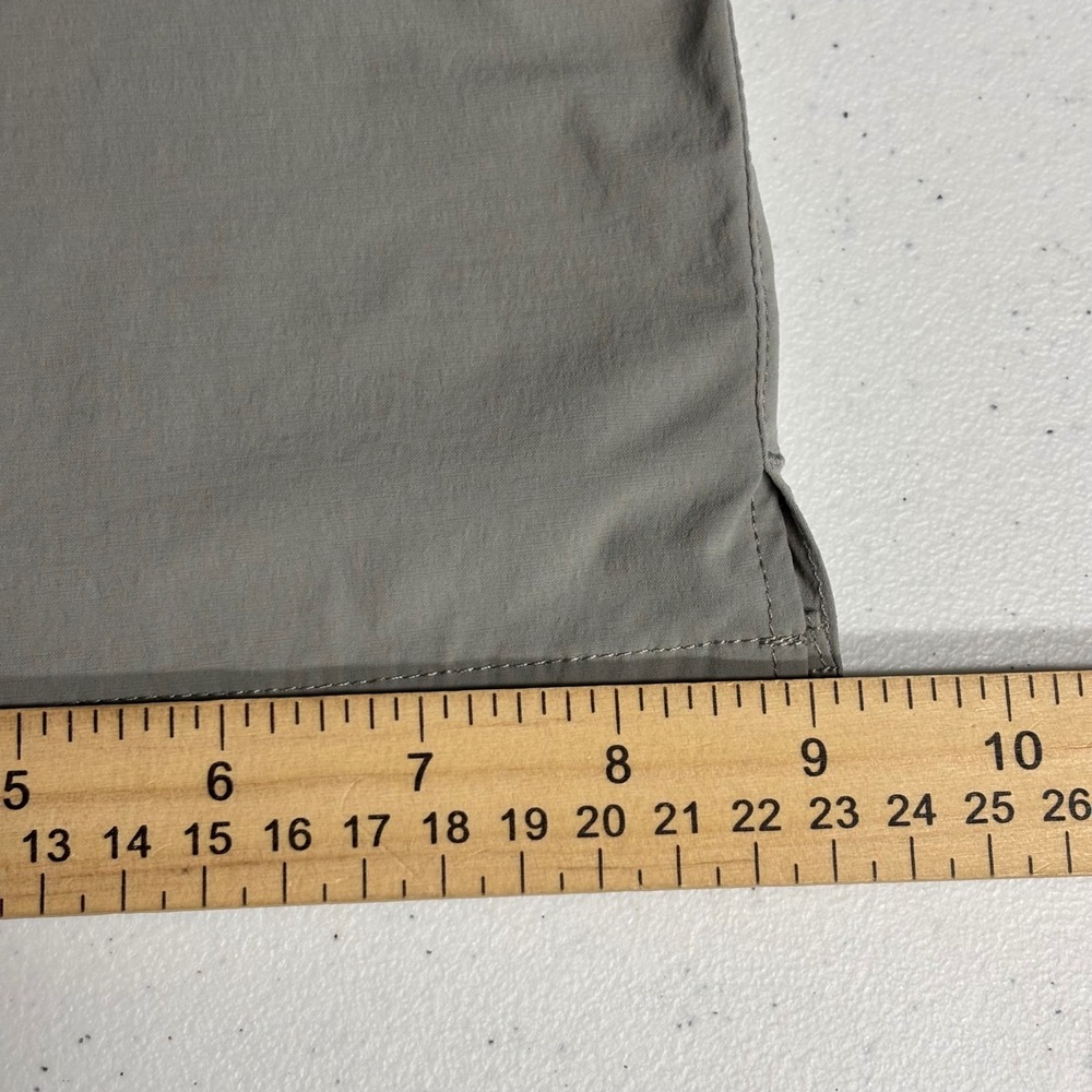 Coolibar Capri Pants 12 Gray Women Hiking Sun Protection UPF 50+ Cargo Stretch - Picture 9 of 11